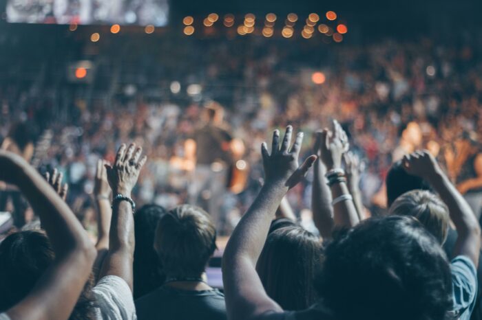 public durant un concert